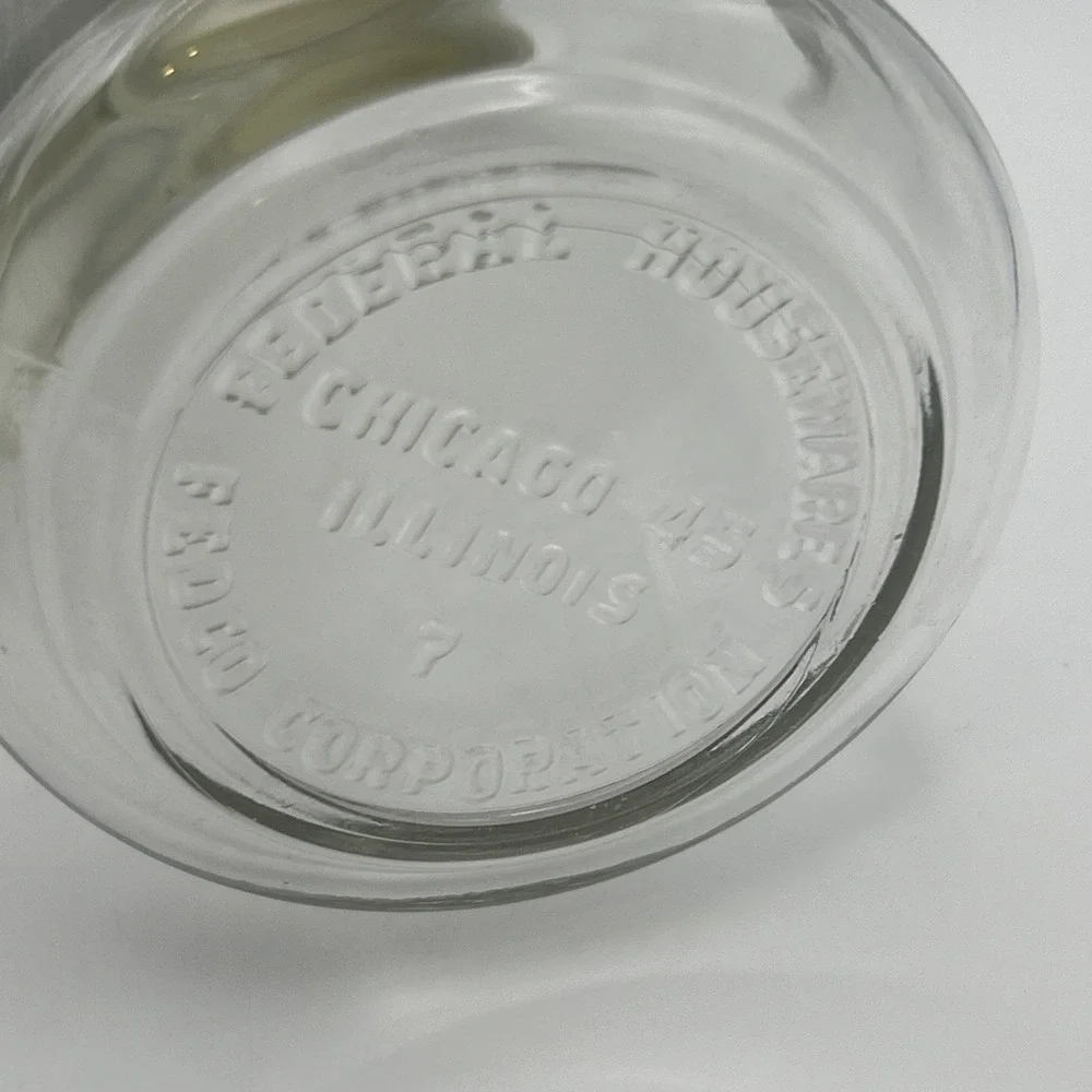 Vintage Federal Housewares Fedco Corp. Syrup / Creamer Dispenser‎ Yellow Lid